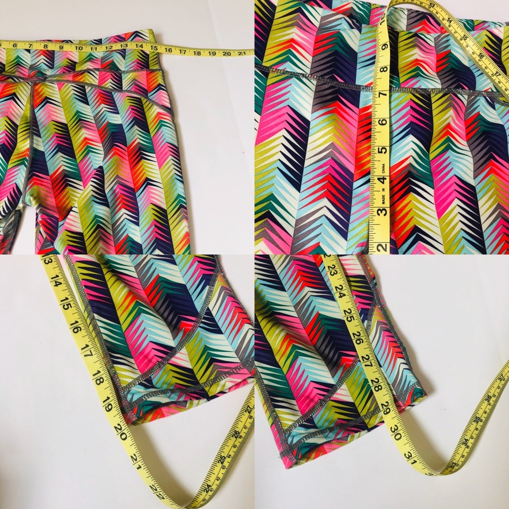 FABLETICS RAINBOW CHEVRON CAPRIS LEGGINGS - Picture 7 of 8